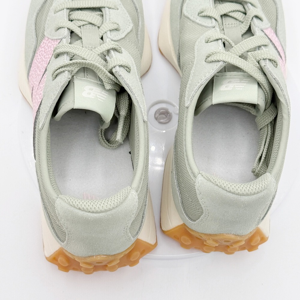 New Balance 327 Lifestyle Sneakers Size 5.5 Kids Pink Green GS327WT, NEW - Picture 8 of 10